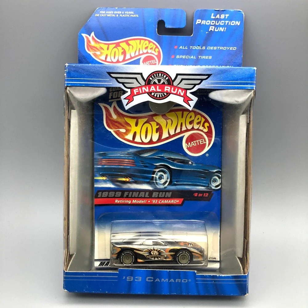 Hot Wheels 1999 Final Run '93 Camaro Retiring Model 8 of 12 Silver Chevrolet
